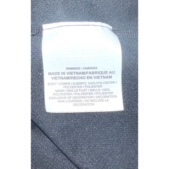 Nike Dri-Fit Long Sleeve Black Top Pink Mesh Detail Large - Picture 4 of 6